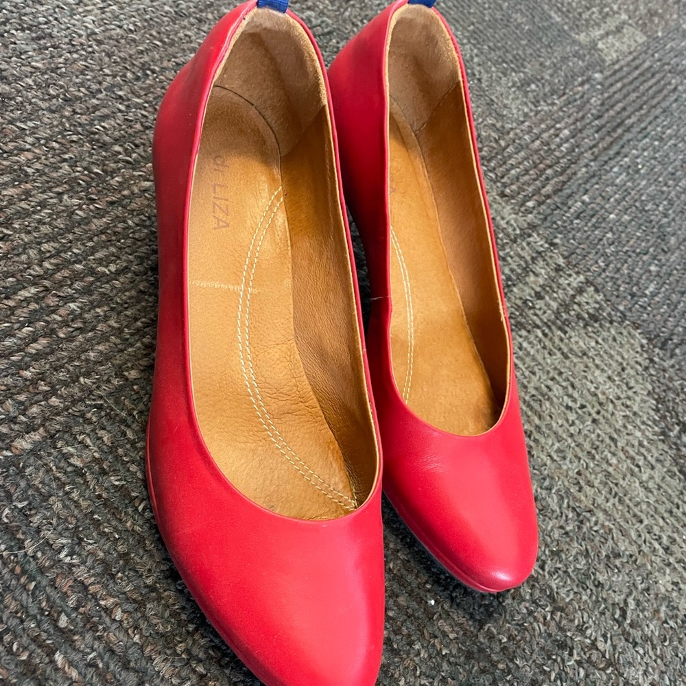 Dr Liza Red Sneaker Pumps Heels